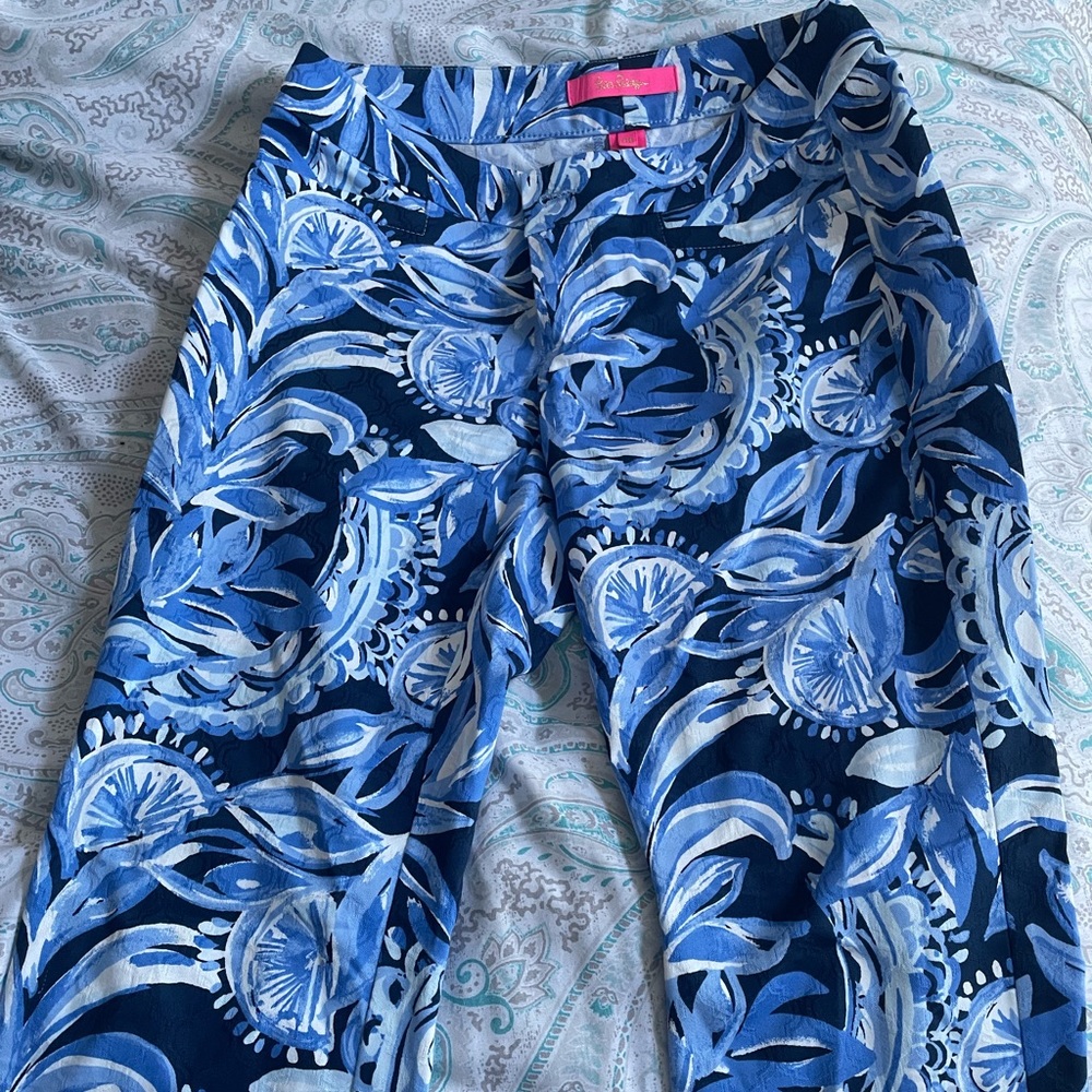 Lilly Pulitzer Kelly Skinny Ankle Pant High Tide Navy You’re the Zest
